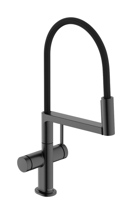 Vòi rửa bát gạt đơn Hansgrohe Talis Select M54 PowderSpray 72861340 Brushed Black Chrome