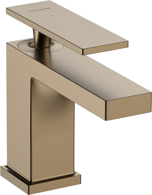 Vòi lavabo gạt đơn Hansgrohe Tecturis E 73001140 EcoSmart+ CoolStart Brushed Bronze