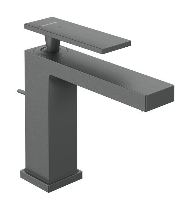 Vòi lavabo gạt đơn Hansgrohe Tecturis E 73016340 CoolStart Brushed Black Chrome