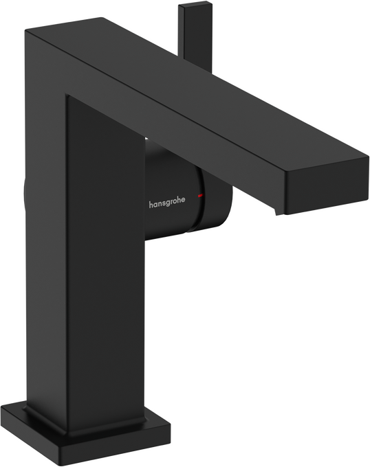Vòi lavabo gạt đơn Hansgrohe Tecturis E 73021670 EcoSmart+ CoolStart Matt Black