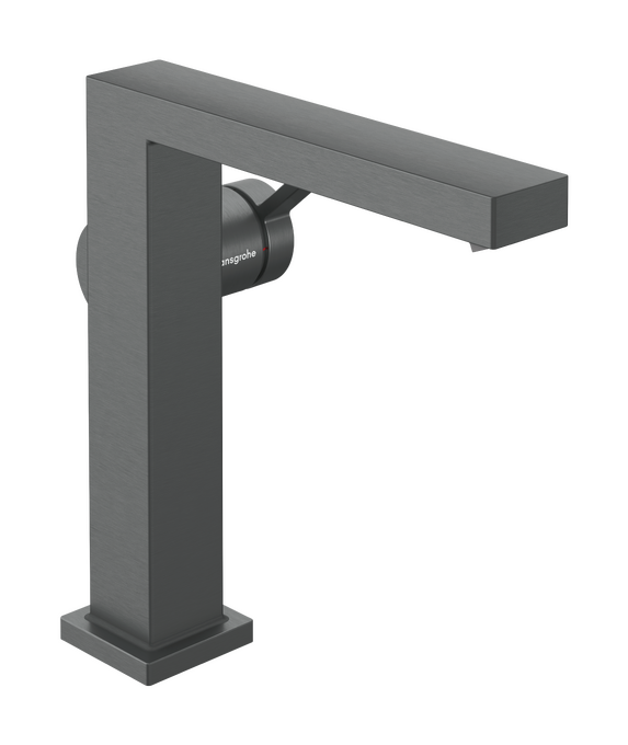 Vòi lavabo gạt đơn Hansgrohe Tecturis E 73040340 EcoSmart+ CoolStart Brushed Black Chrome