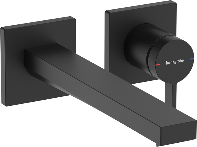 Vòi lavabo gạt đơn Hansgrohe Tecturis E 73051670 EcoSmart+ Matt Black