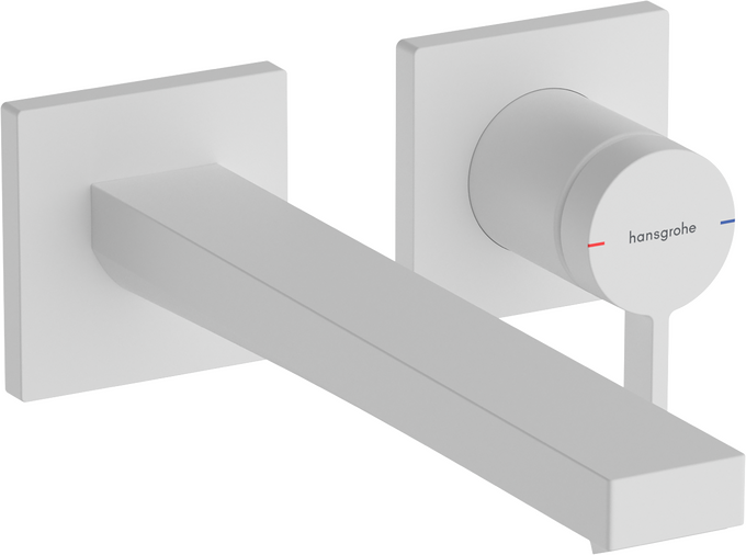 Vòi lavabo gạt đơn Hansgrohe Tecturis E 73051700 EcoSmart+ Matt White