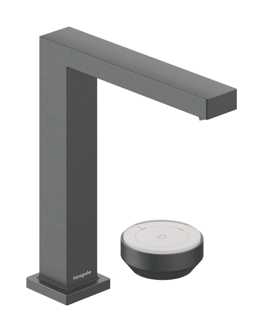 Vòi lavabo 2 lỗ Hansgrohe Tecturis E 73053340 EcoSmart+ CoolStart Brushed Black Chrome