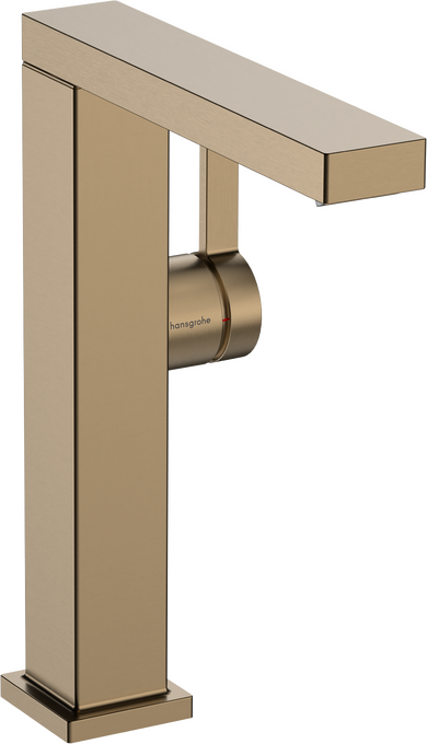 Vòi lavabo gạt đơn Hansgrohe Tecturis E 73063140 CoolStart Brushed Bronze