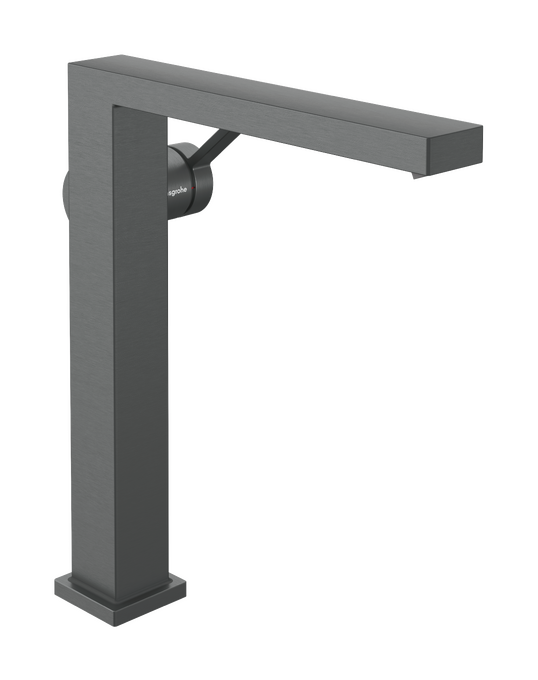 Vòi lavabo gạt đơn Hansgrohe Tecturis E 73073340 CoolStart Brushed Black Chrome