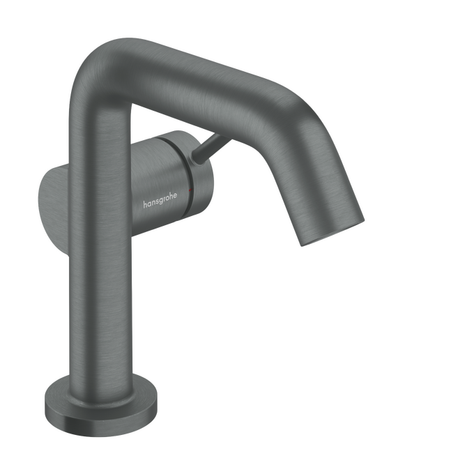 Vòi lavabo gạt đơn Hansgrohe Tecturis S 73320340 EcoSmart+ CoolStart Brushed Black Chrome