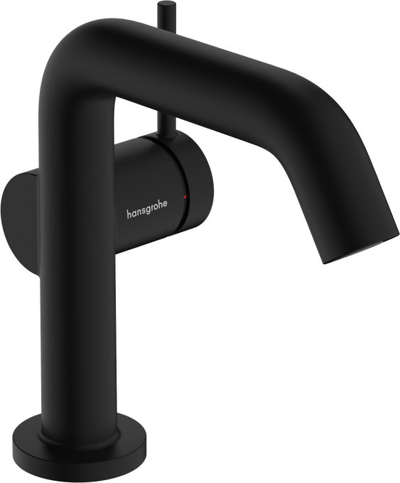 Vòi lavabo gạt đơn Hansgrohe Tecturis S 73323670 EcoSmart+ CoolStart Matt Black