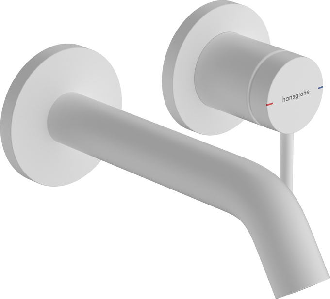 Vòi lavabo gạt đơn Hansgrohe Tecturis S 73350700 EcoSmart+ Matt White