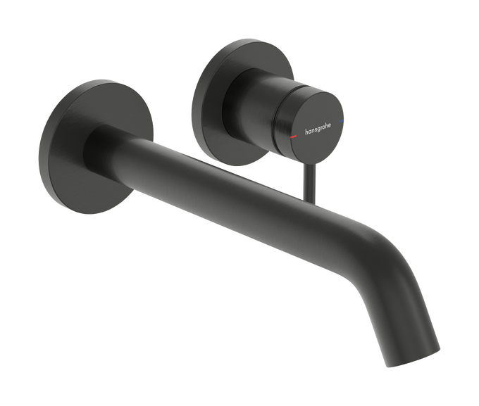 Vòi lavabo gạt đơn Hansgrohe Tecturis S 73351340 EcoSmart+ Brushed Black Chrome