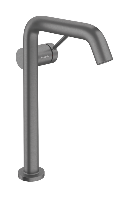Vòi lavabo gạt đơn Hansgrohe Tecturis S 73372340 EcoSmart+ CoolStart Brushed Black Chrome