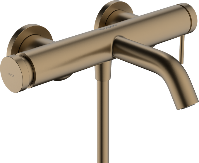 Bộ trộn bồn tắm gạt đơn Hansgrohe Tecturis S 73422140 Brushed Bronze
