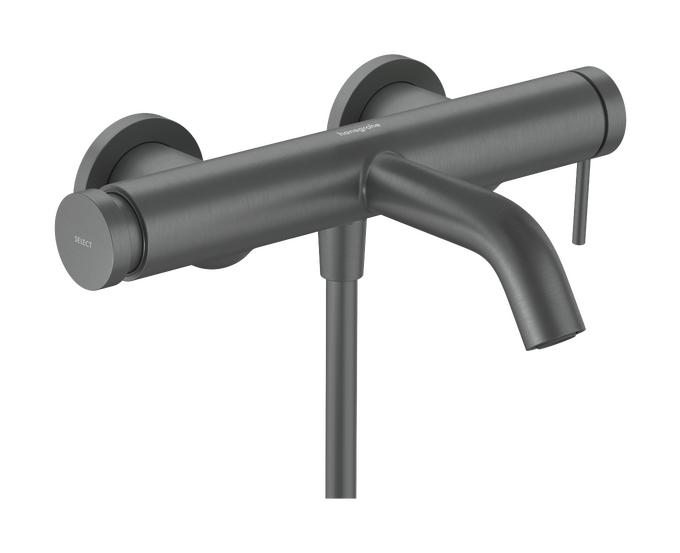 Bộ trộn bồn tắm gạt đơn Hansgrohe Tecturis S 73422340 Brushed Black Chrome