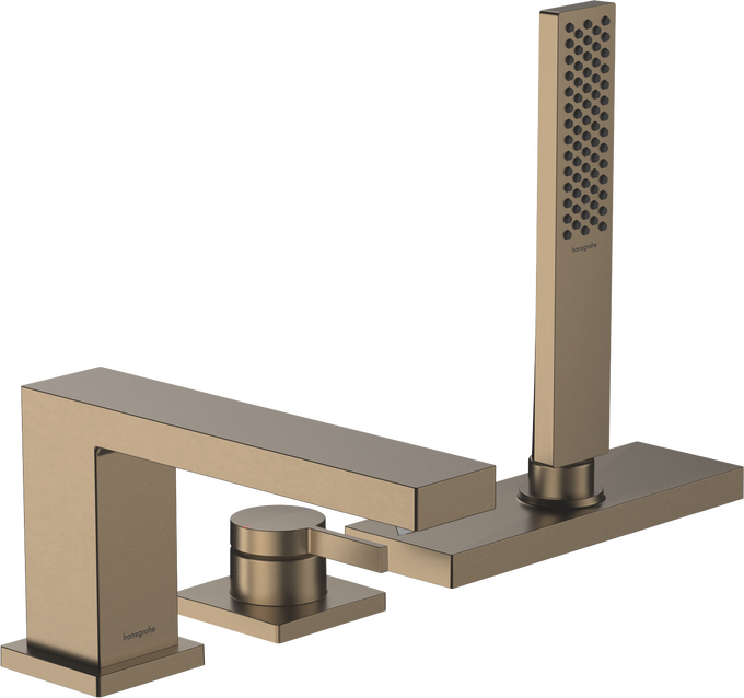Bộ trộn bồn tắm gạt đơn Hansgrohe Tecturis E 73443140 Brushed Bronze