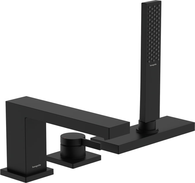 Bộ trộn bồn tắm gạt đơn Hansgrohe Tecturis E 73443670 Matt Black