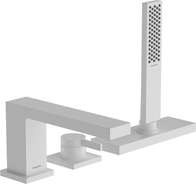 Bộ trộn bồn tắm gạt đơn Hansgrohe Tecturis E 73443700 Matt White