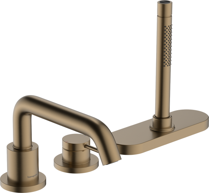 Bộ trộn bồn tắm gạt đơn Hansgrohe Tecturis S 73447140 Brushed Bronze