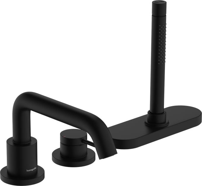 Bộ trộn bồn tắm gạt đơn Hansgrohe Tecturis S 73447670 Matt Black