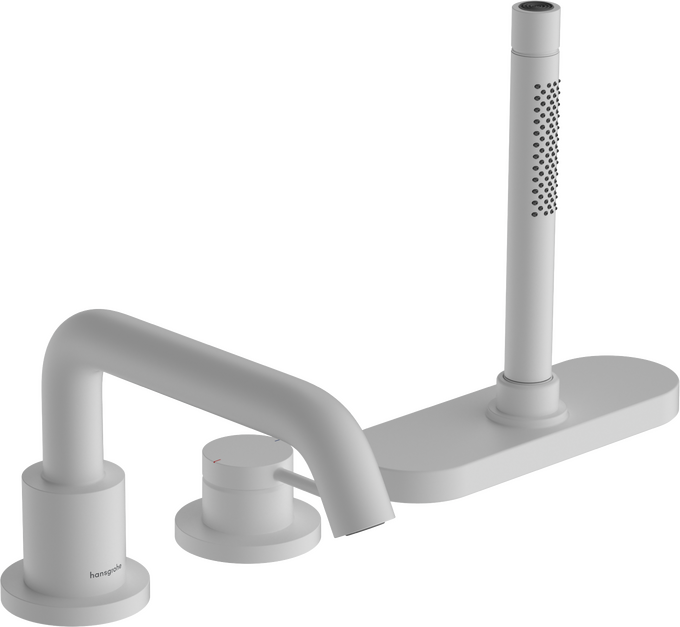 Bộ trộn bồn tắm gạt đơn Hansgrohe Tecturis S 73447700 Matt White