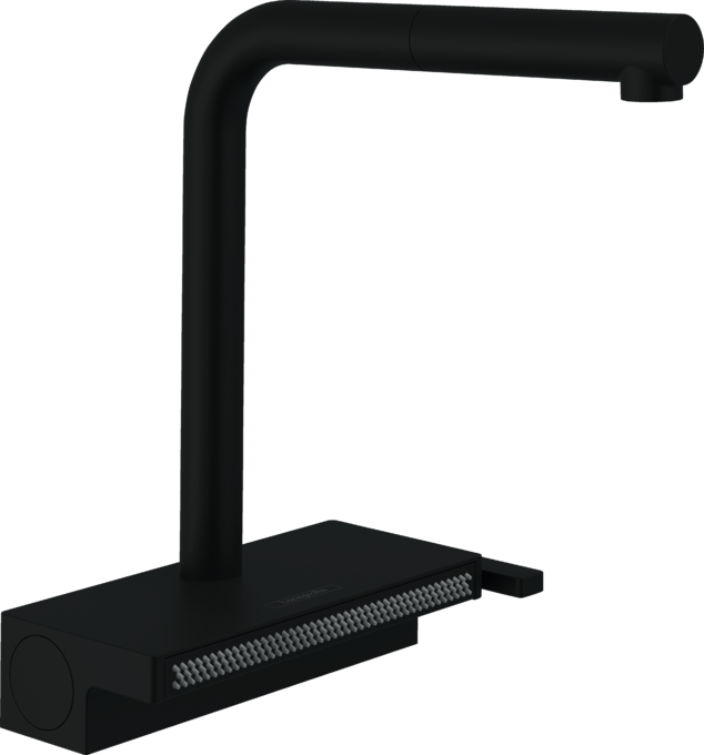 Vòi rửa bát gạt đơn Hansgrohe Aquno Select M81 73836670 Matt Black