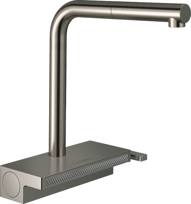 Vòi rửa bát gạt đơn Hansgrohe Aquno Select M81 73836800 Stainless Steel Finish