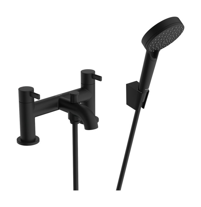Bộ trộn bồn tắm gắn thành Hansgrohe Zesis S 74424670 Matt Black