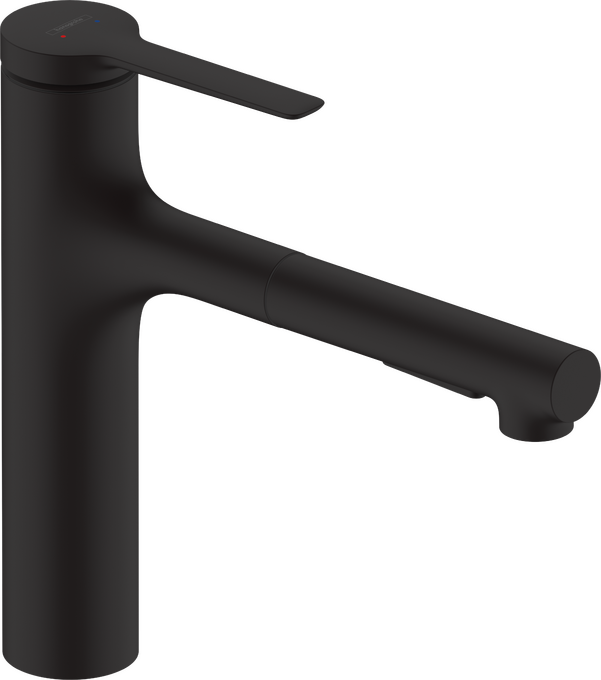 Vòi rửa bát gạt đơn Hansgrohe Zesis M33 74804670 Matt Black