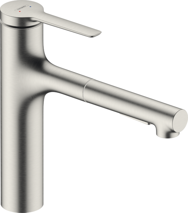 Vòi rửa bát gạt đơn Hansgrohe Zesis M33 74823800 Stainless Steel Finish