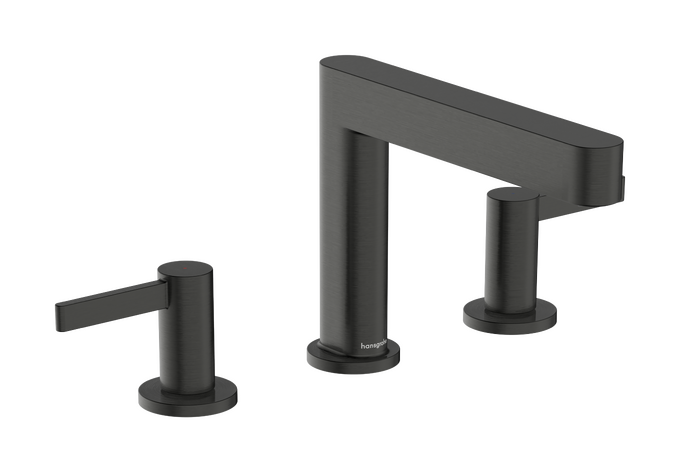 Vòi lavabo 3 lỗ Hansgrohe Finoris 76033340 Brushed Black Chrome