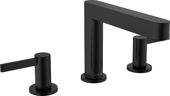 Vòi lavabo 3 lỗ Hansgrohe Finoris 76033670 Matt Black