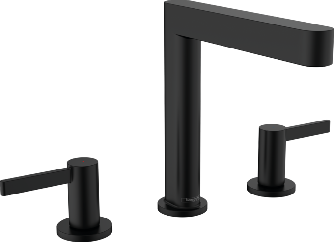 Vòi lavabo 3 lỗ Hansgrohe Finoris 76034670 Matt Black