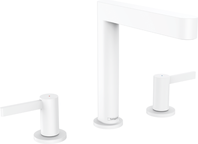 Vòi lavabo 3 lỗ Hansgrohe Finoris 76034700 Matt White
