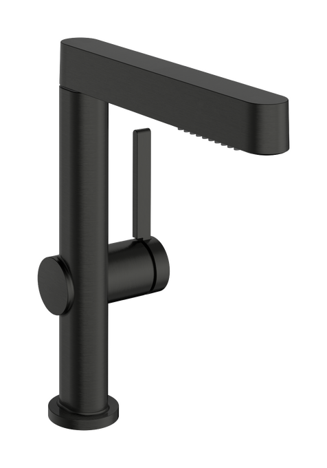 Vòi lavabo gạt đơn Hansgrohe Finoris 76063340 Brushed Black Chrome