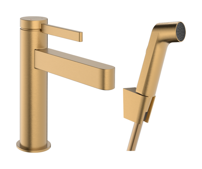 Vòi lavabo gạt đơn Hansgrohe Finoris 76210140 Brushed Bronze