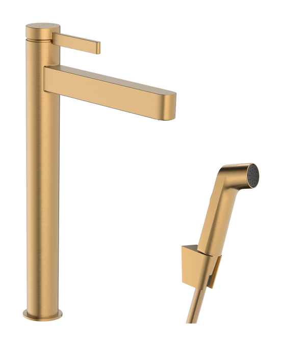 Vòi lavabo gạt đơn Hansgrohe Finoris 76220140 Brushed Bronze