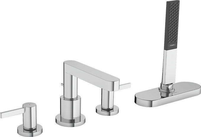 Bộ trộn bồn tắm gắn thành Hansgrohe Finoris 76444000 Chrome