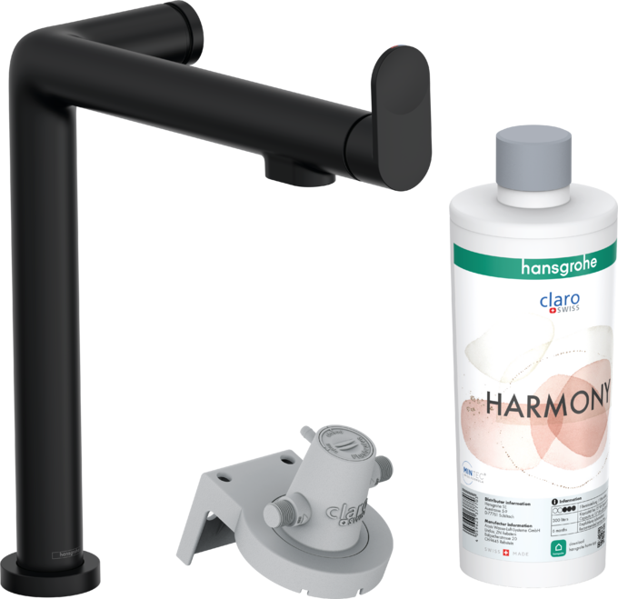 Vòi rửa bát tích hợp lọc Hansgrohe Aqittura M91 76802670 Matt Black