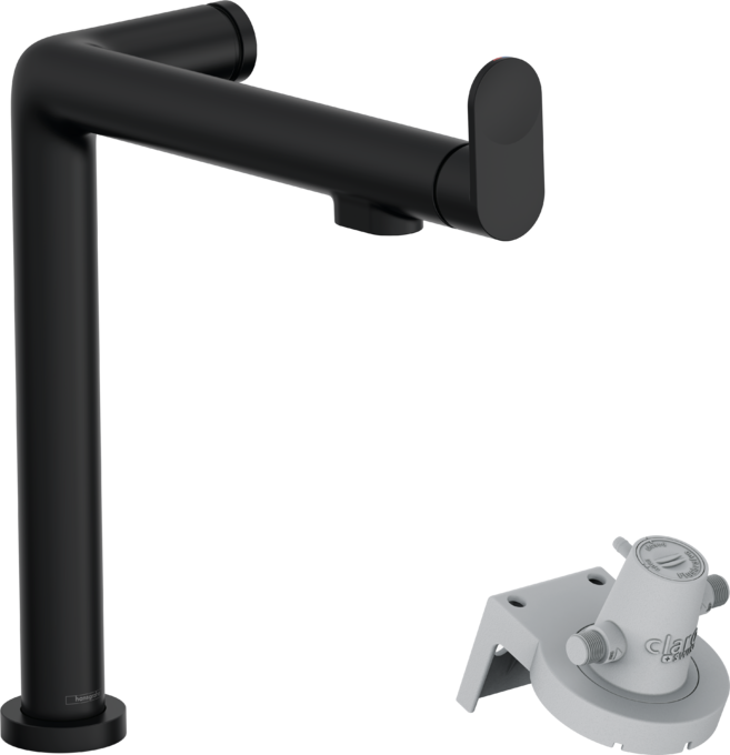 Vòi rửa bát tích hợp lọc Hansgrohe Aqittura M91 76804670 Matt Black