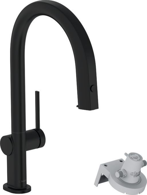 Vòi rửa bát tích hợp lọc Hansgrohe Aqittura M91 76826670 Matt Black