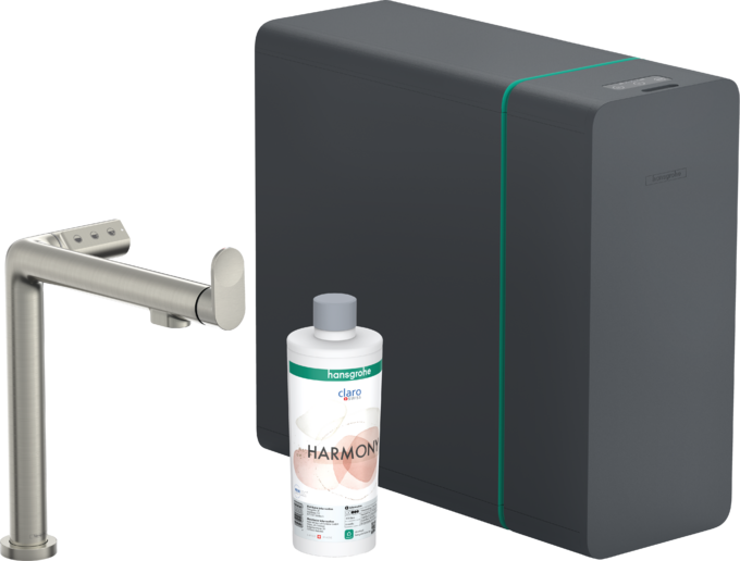 Máy làm soda Hansgrohe Aqittura M91 76837800 Stainless Steel Finish