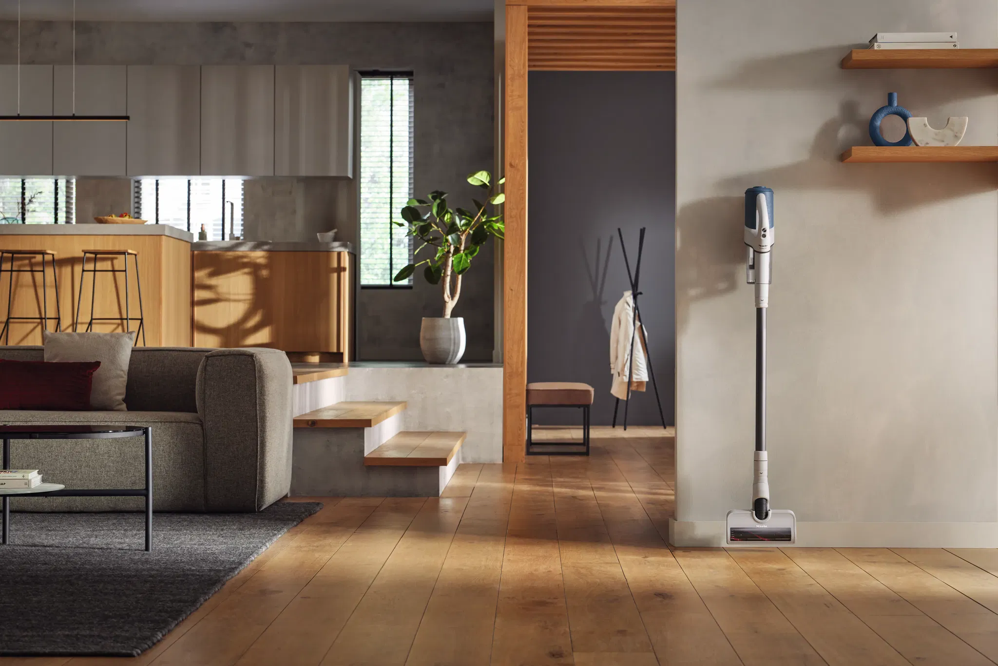 Máy hút bụi pin Miele Duoflex HX1 Nordic Blue