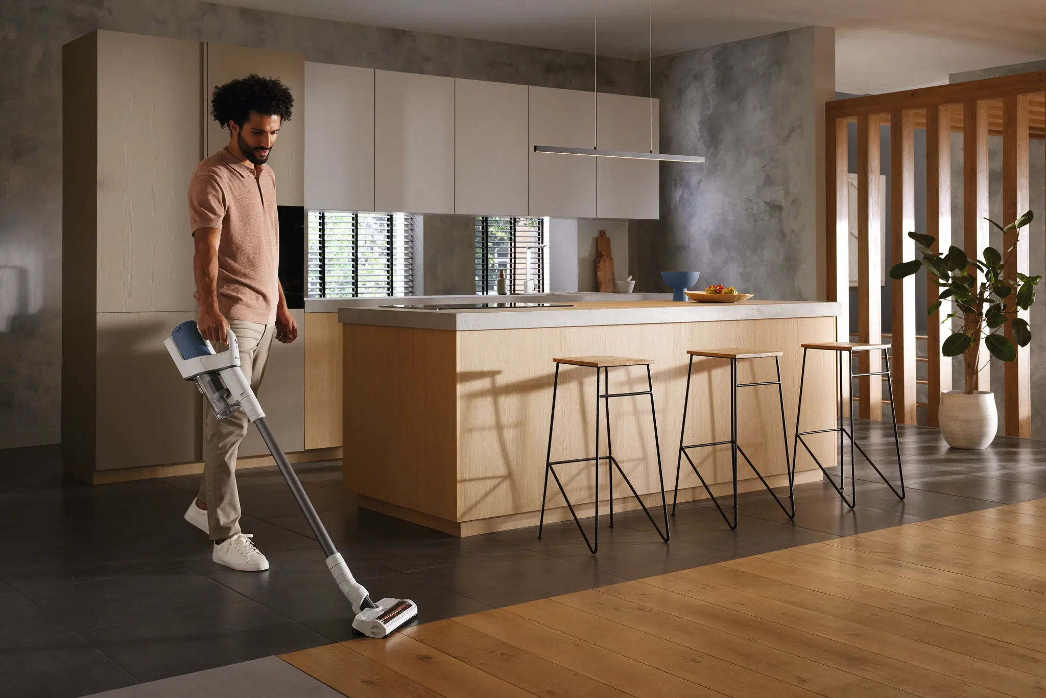 Máy hút bụi pin Miele Duoflex HX1 Nordic Blue