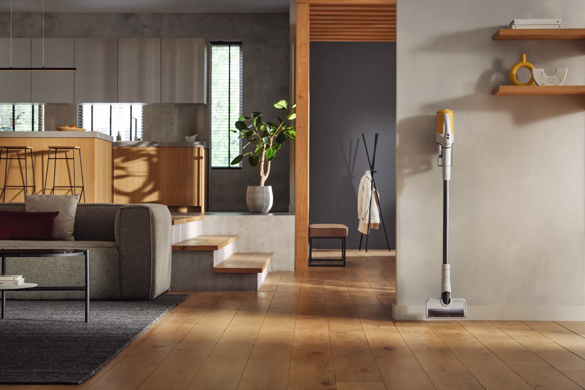 Máy hút bụi pin Miele Duoflex HX1 Sunset Yellow Máy hút bụi pin Miele Duoflex HX1 Sunset Yellow