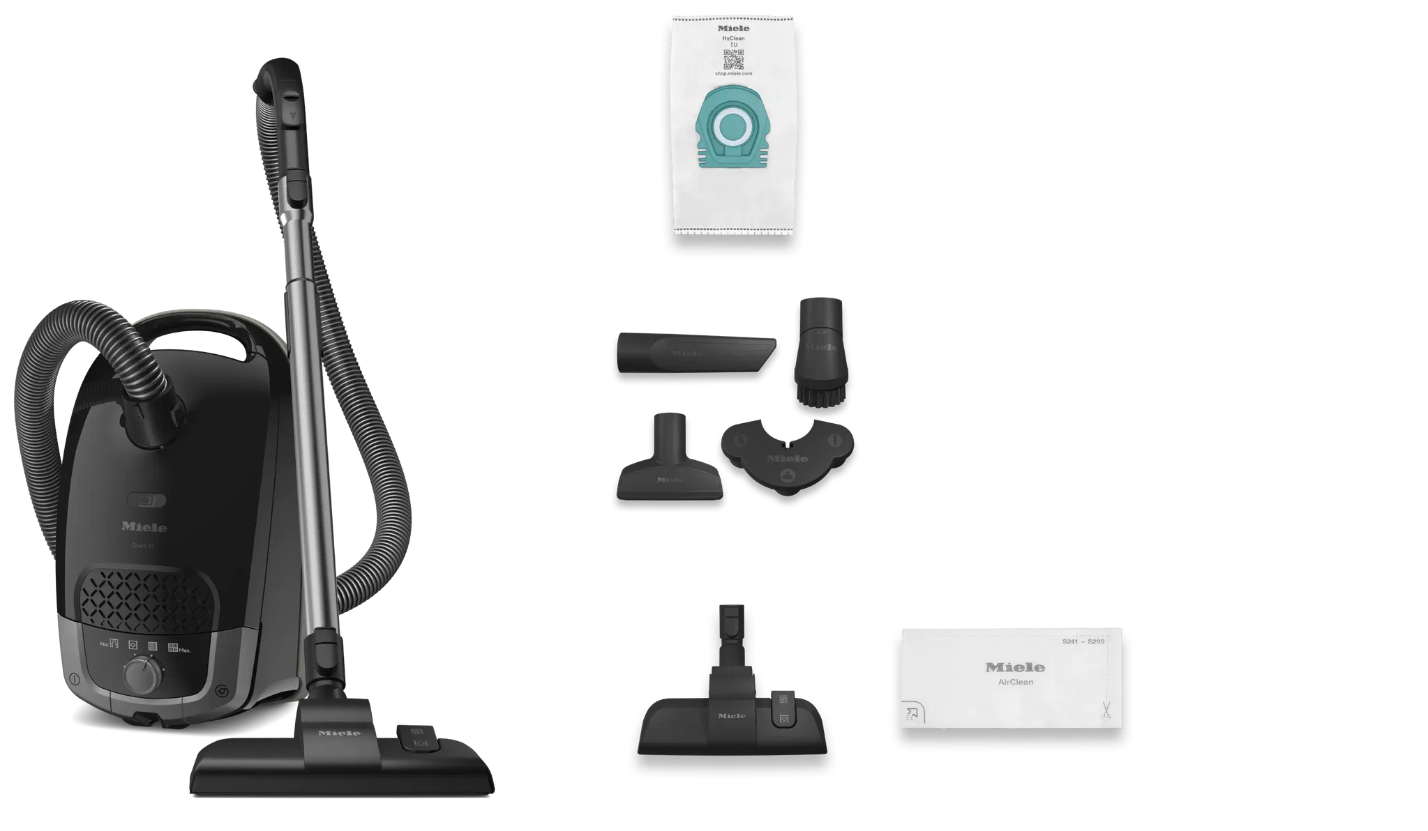 Máy hút bụi túi Miele Guard S1 Obsidian Black Máy hút bụi túi Miele Guard S1 Obsidian Black