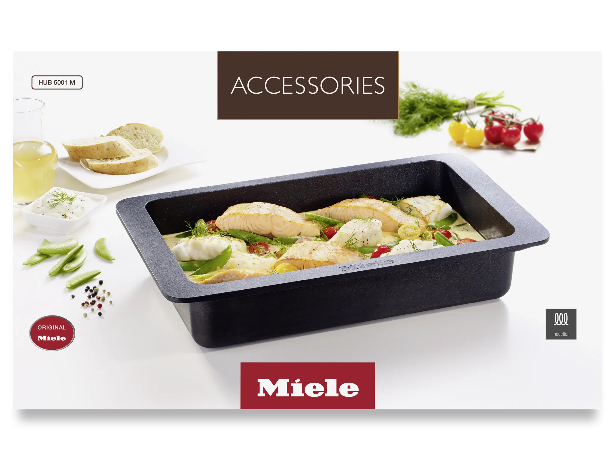 Nồi Gourmet dùng bếp từ Miele HUB 5001 M