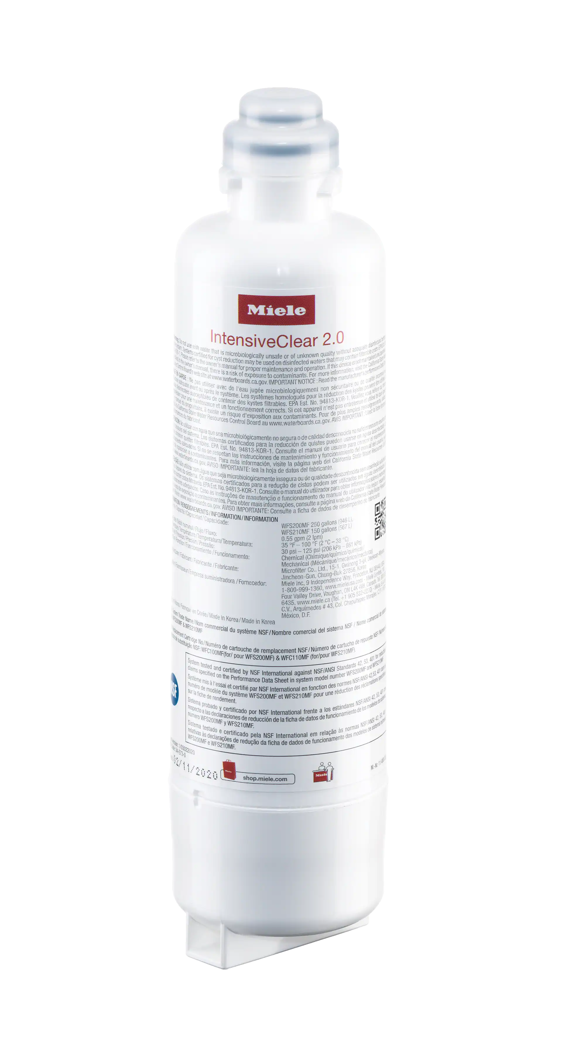 Bộ lọc IntensiveClear 2.0 Miele KWF 2000