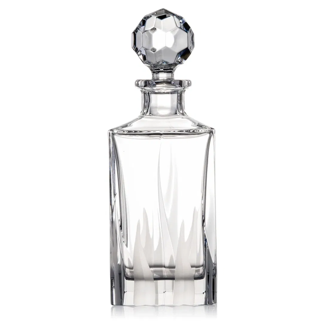 Chai rượu mạnh Flame chữ nhật Rogaska 130880
