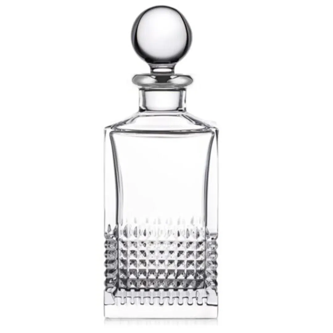 Chai rượu mạnh Diamond Platinum chữ nhật Rogaska 131929