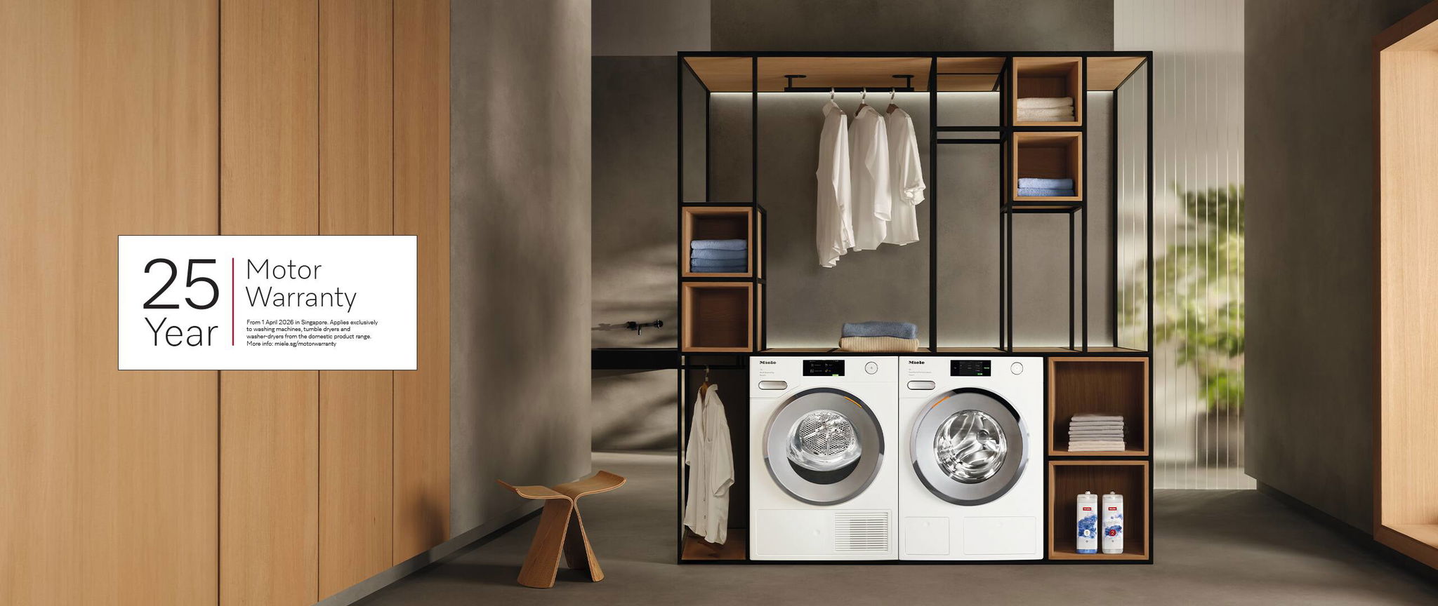 25 năm bảo hành động cơ và cam kết của Miele